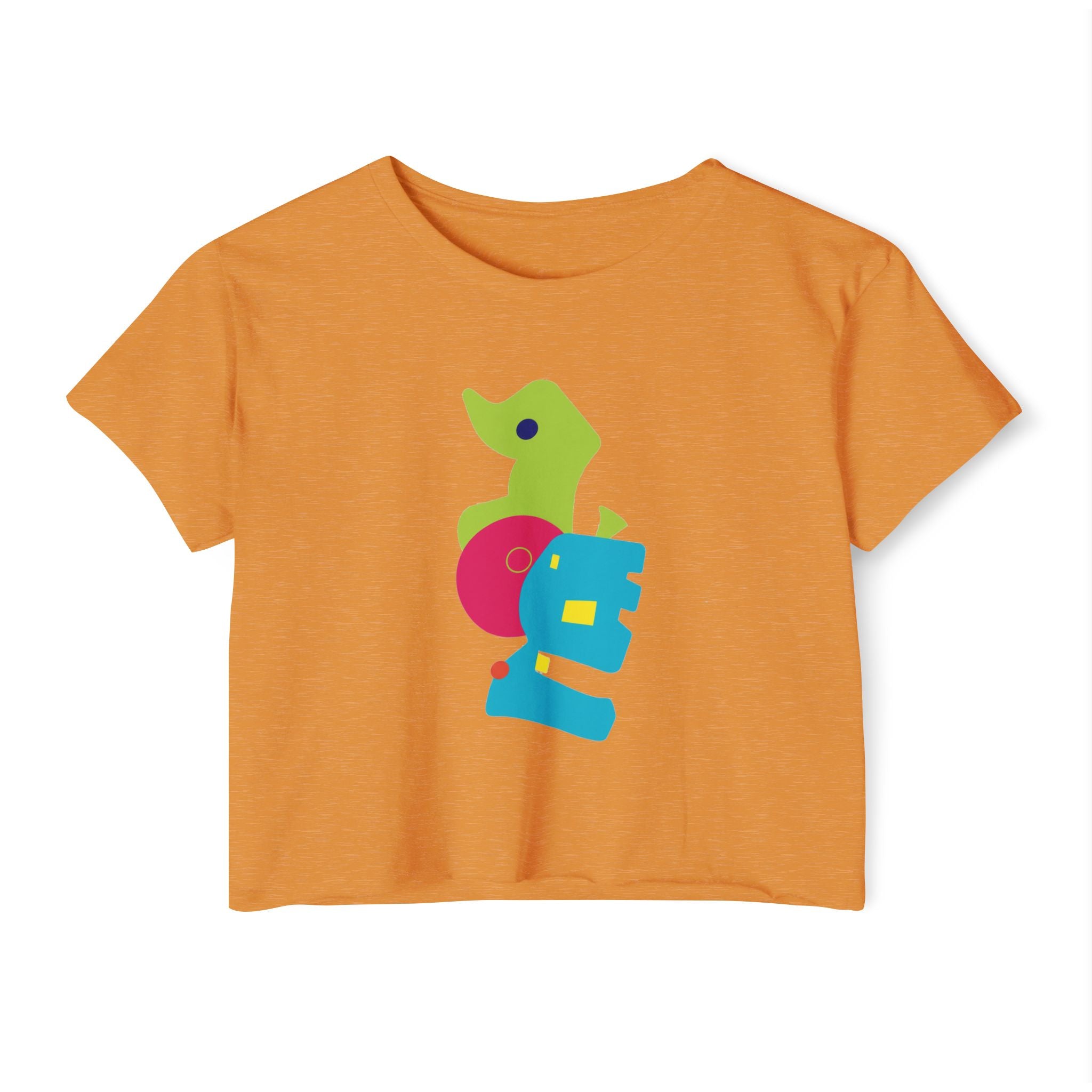 auroncoow60-Color Pop Muse Women's Crop Top Tee