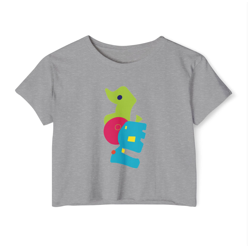 auroncoow60-Color Pop Muse Women's Crop Top Tee