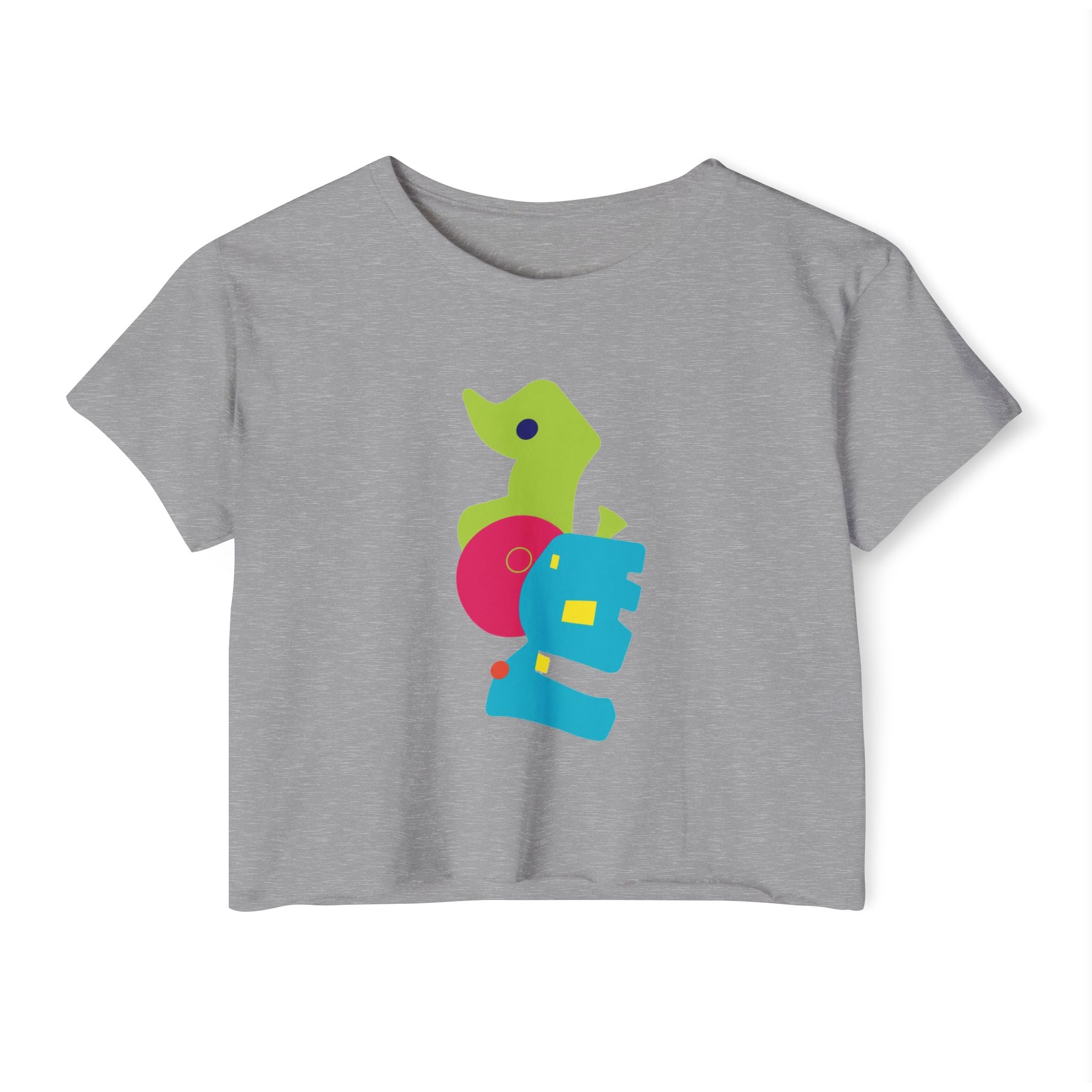 auroncoow60-Color Pop Muse Women's Crop Top Tee