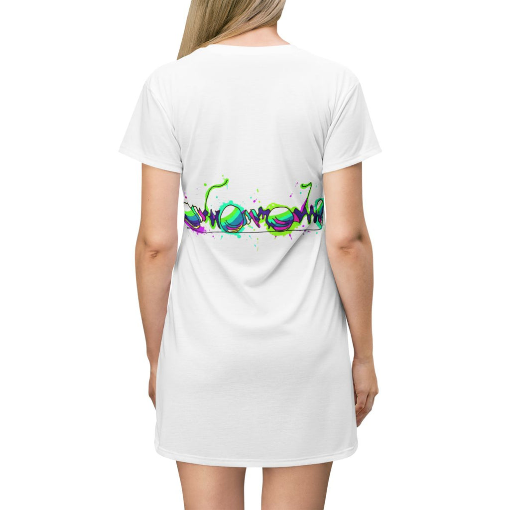 AC Graffiti Chrome T-Shirt Dresss