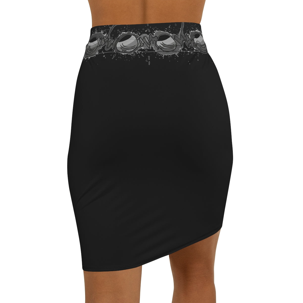 auroncoow60-Gothic Midnight Relic Pencil Skirt