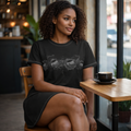 auroncoow60-Midnight Lens T-Shirt Dress
