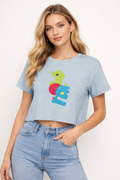 auroncoow60-Color Pop Muse Crop Top Tee