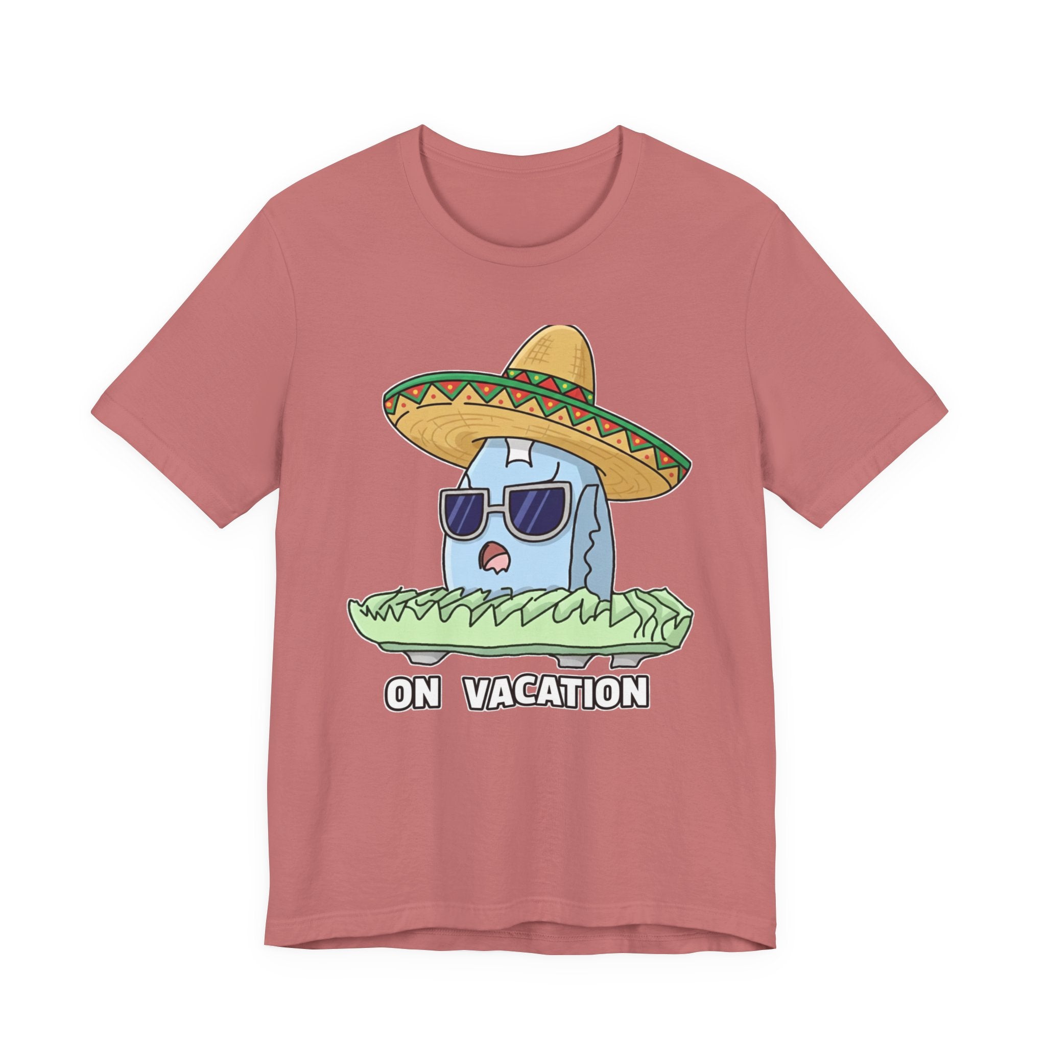 auroncoow60-Sombrero Chill"On Vacation" Tee-You are Officially Off Duty!