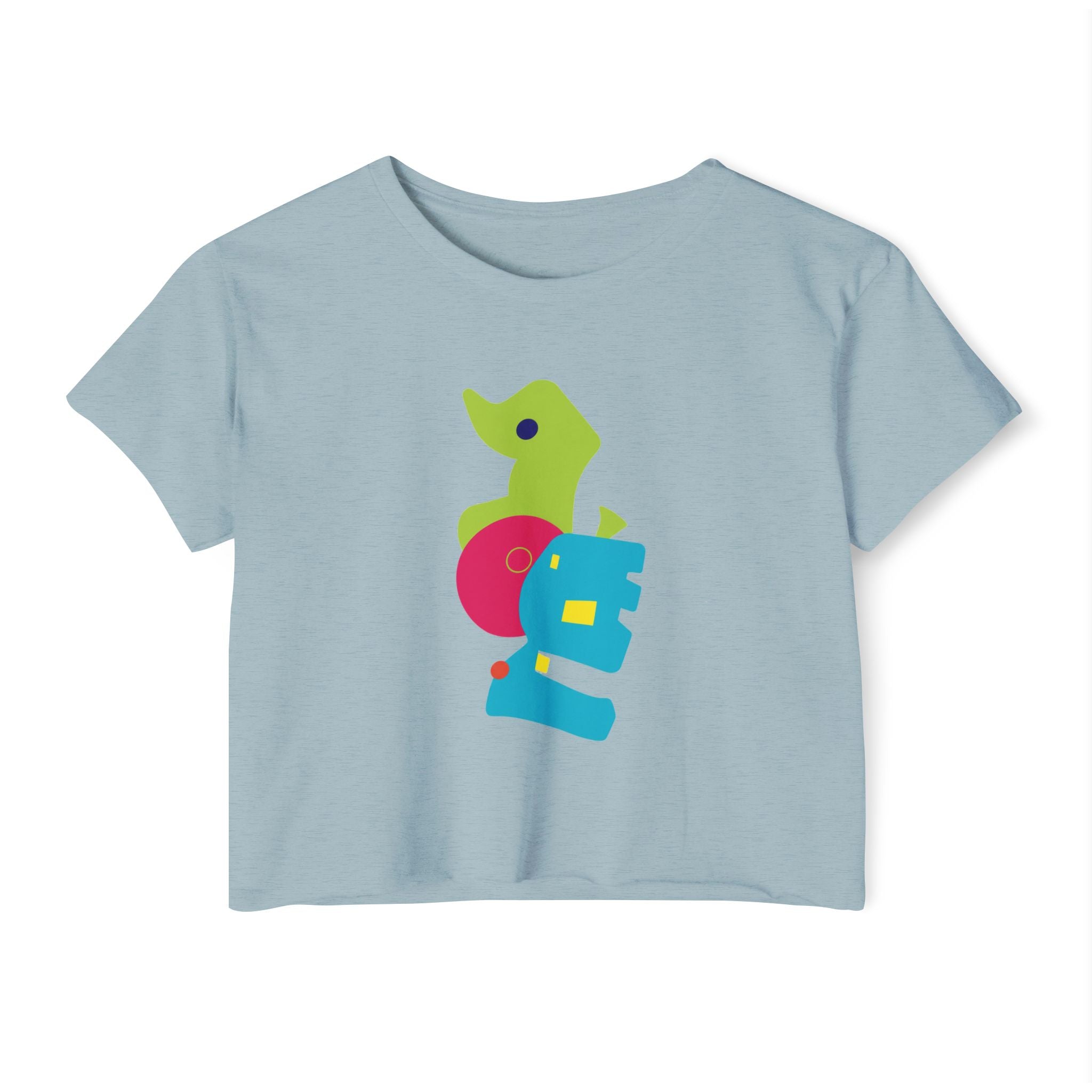 auroncoow60-Color Pop Muse Women's Crop Top Tee