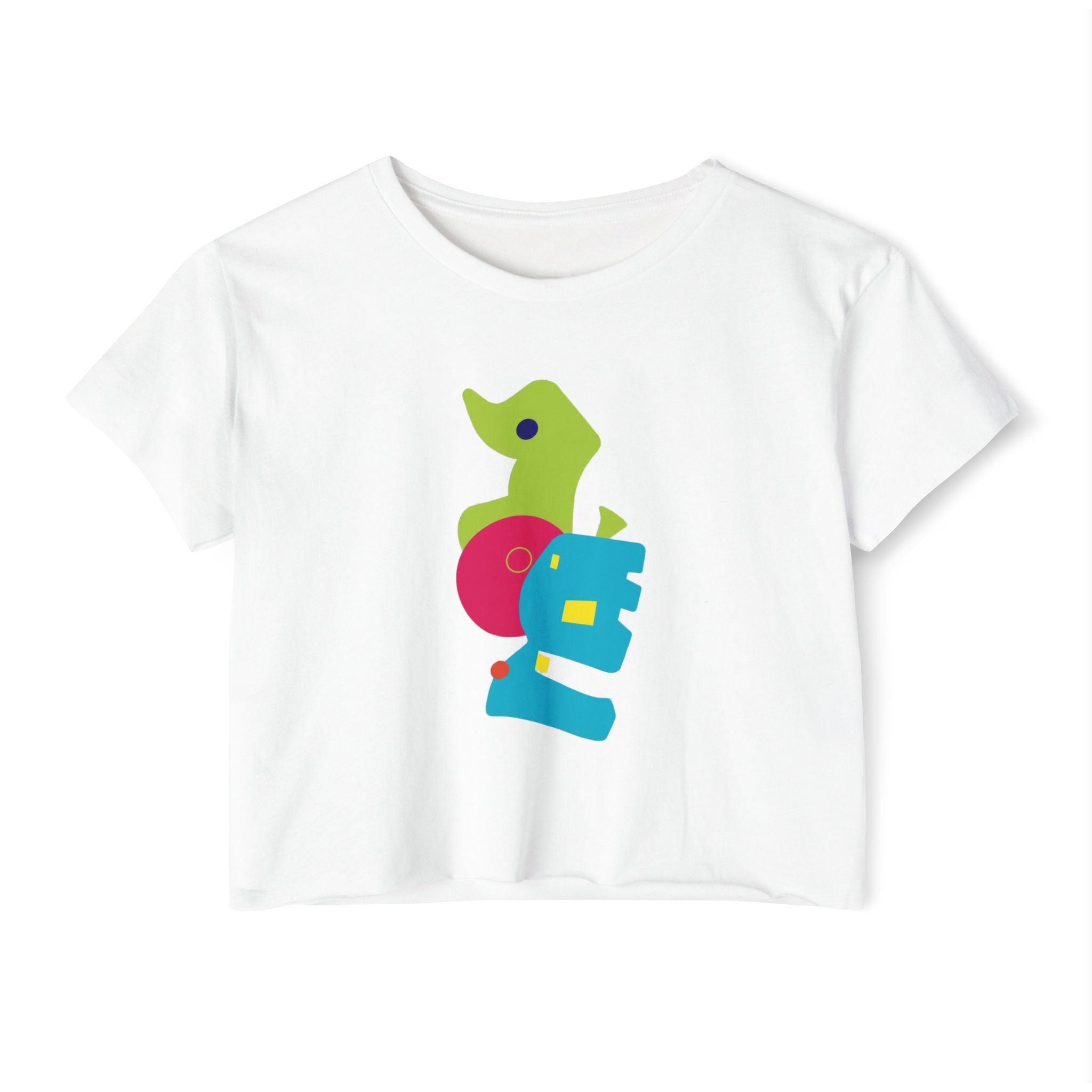 auroncoow60-Color Pop Muse Women's Crop Top Tee