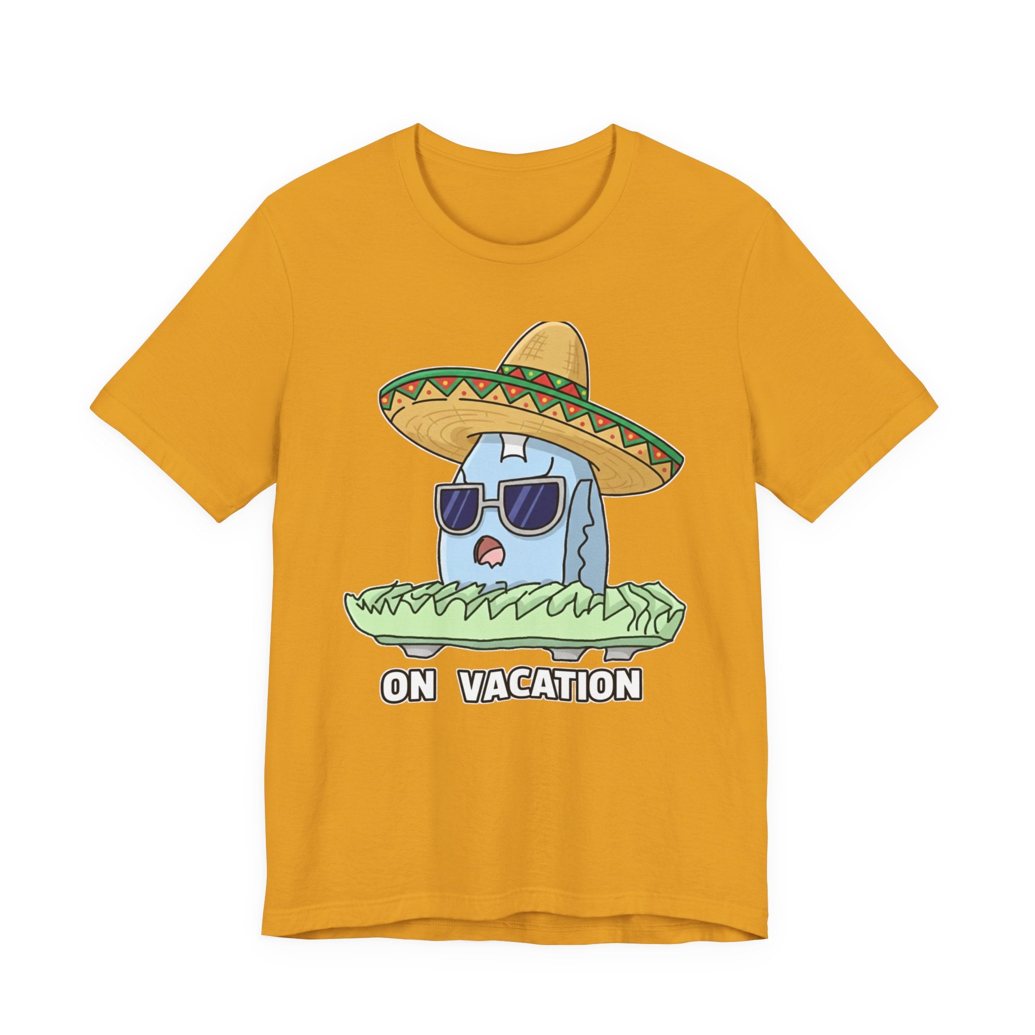auroncoow60-Sombrero Chill"On Vacation" Tee-You are Officially Off Duty!
