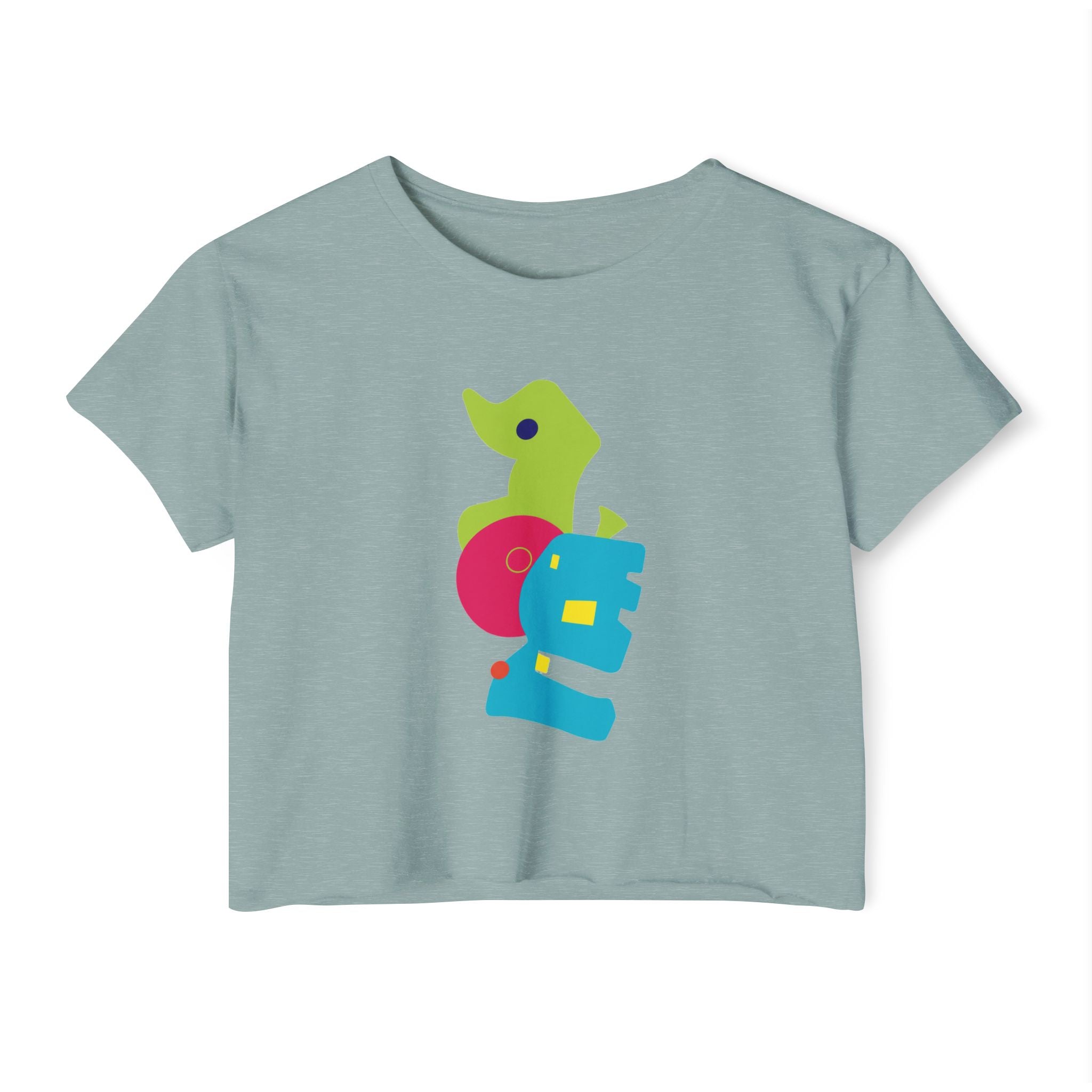 auroncoow60-Color Pop Muse Women's Crop Top Tee