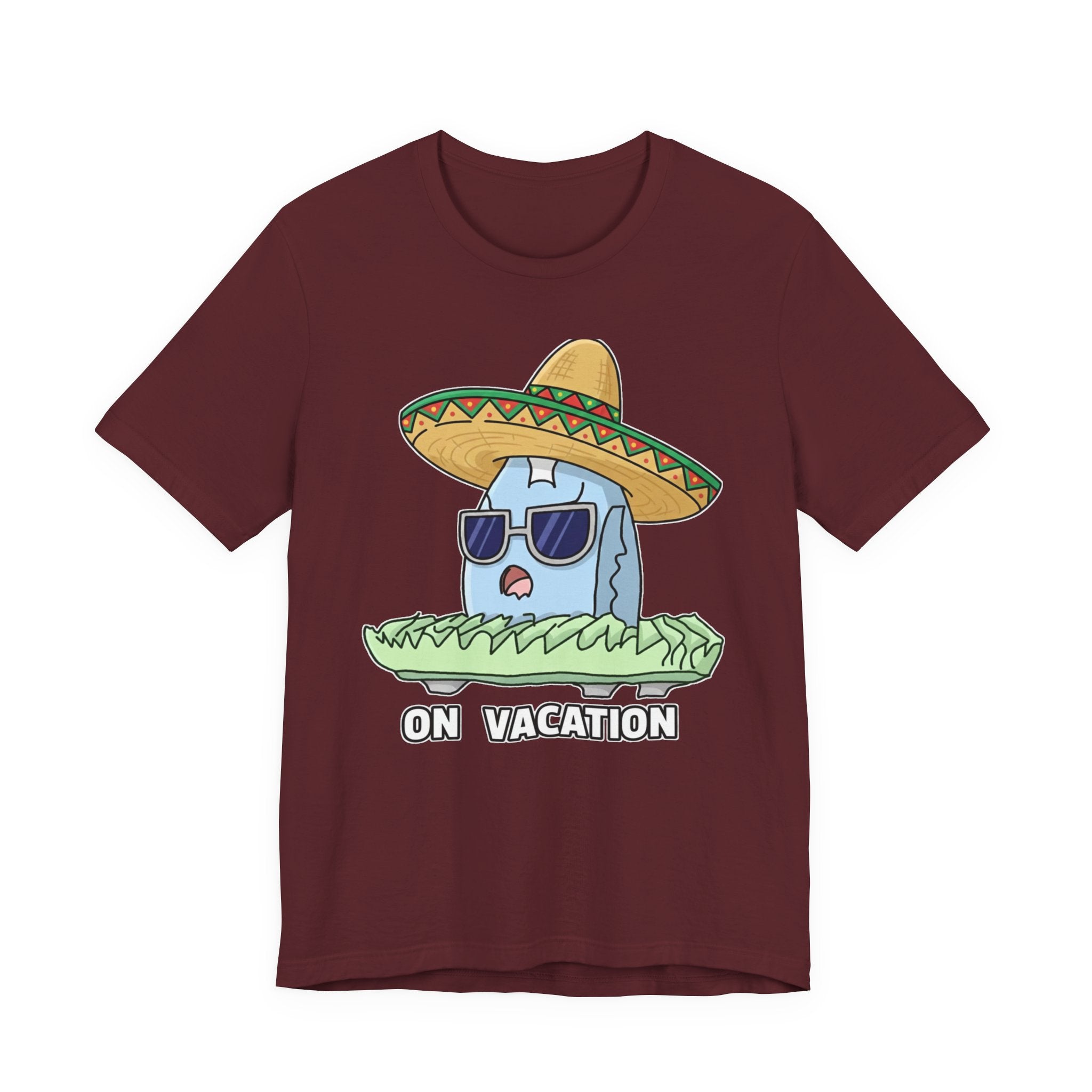 auroncoow60-Sombrero Chill"On Vacation" Tee-You are Officially Off Duty!