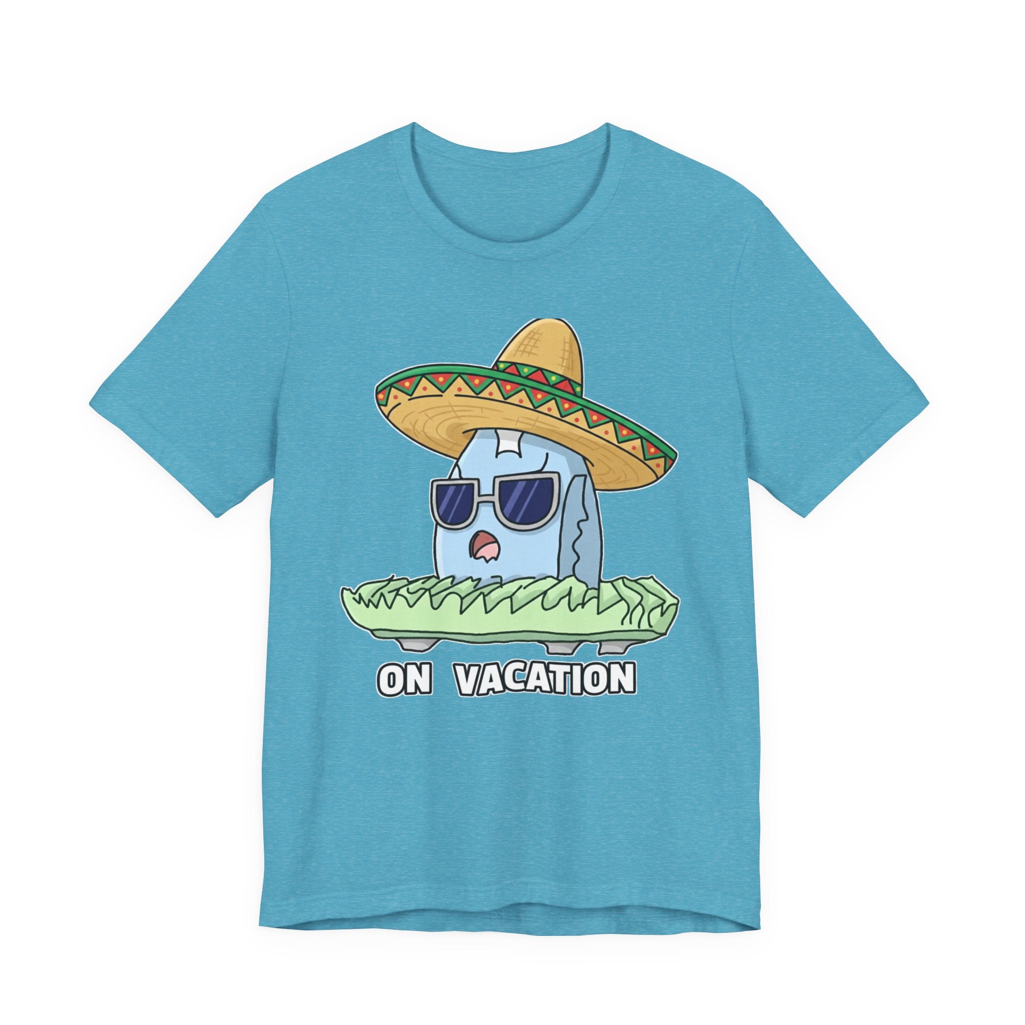 auroncoow60-Sombrero Chill"On Vacation" Tee-You are Officially Off Duty!