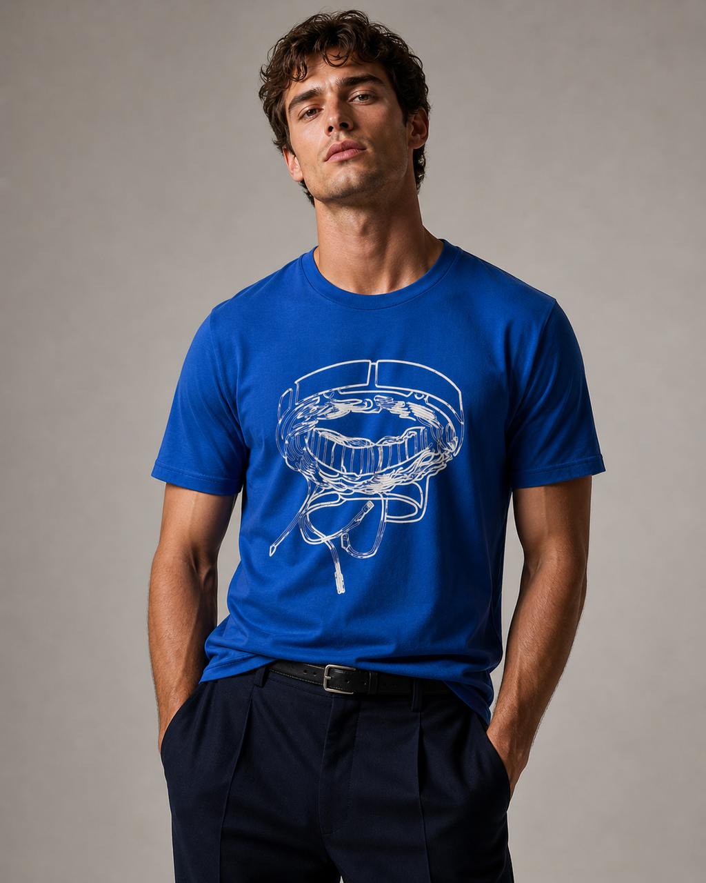auroncoow60-Cyber Grin Platium VR Tee