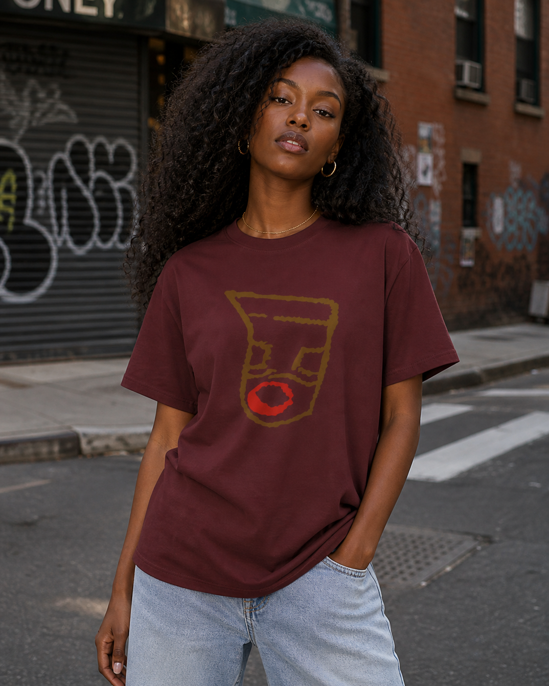 auroncoow60-Earthline Abstract Women's Tee